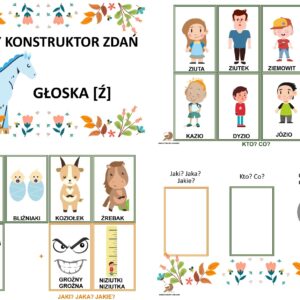 Ciszący konstruktor prostych zdań GŁOSKA [Ź]