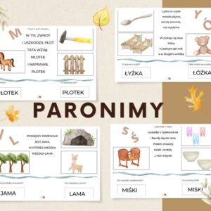 Paronimy, Ćwiczenia słuchu fonematycznego
