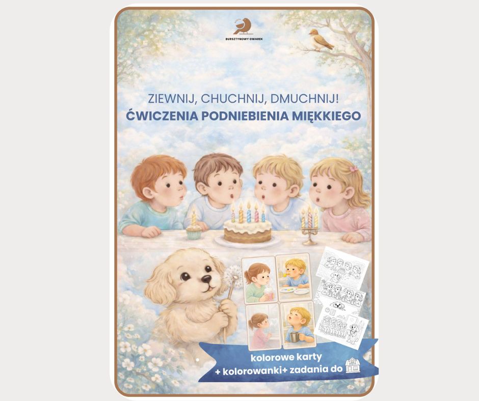 Ćwiczenia podniebienia miękkiego. Ziewnij, chuchnij, dmuchnij